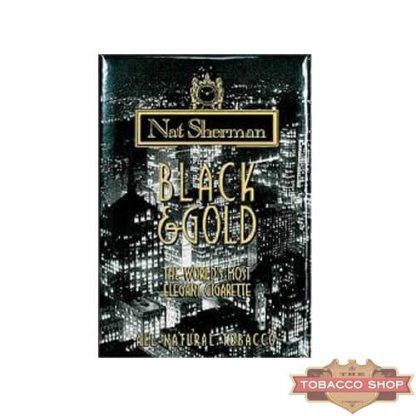 Пачка сигарет Nat Sherman Black & Gold USA