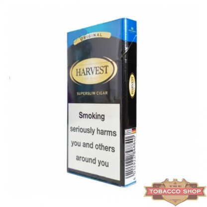 Пачка сигарилл Harvest Superslim Original Duty Free